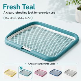 Dog Potty Tray With Removable Grating, Leak-Proof Indoor Dog Toilet For Puppy Training (Option: Blue)